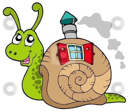 To use this stock image in your creative project, please select the size you need over to the right and click the "Add to Cart" button.
Your downloaded image will come with the Cutcaster watermark removed so don’t worry about the watermark you see on this page. Snail with shell house stock vector clipart, Snail with shell house - vector illustration. by Klara Viskova
