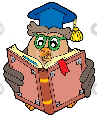 To use this stock image in your creative project, please select the size you need over to the right and click the "Add to Cart" button.
Your downloaded image will come with the Cutcaster watermark removed so don’t worry about the watermark you see on this page. Owl teacher reading book 1b stock vector clipart, Owl teacher reading book 1b - vector illustration. by Klara Viskova