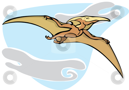 To use this stock image in your creative project, please select the size you need over to the right and click the "Add to Cart" button.
Your downloaded image will come with the Cutcaster watermark removed so don’t worry about the watermark you see on this page. Pterodactyl stock vector clipart, Pterodactyl dinosaur flying overhead in isolated image. by Jeffrey Thompson