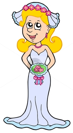 To use this stock image in your creative project, please select the size you need over to the right and click the "Add to Cart" button.
Your downloaded image will come with the Cutcaster watermark removed so don’t worry about the watermark you see on this page. Cartoon bride stock vector clipart, Cartoon bride on white background - vector illustration. by Klara Viskova