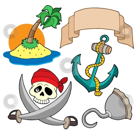 To use this stock image in your creative project, please select the size you need over to the right and click the "Add to Cart" button.
Your downloaded image will come with the Cutcaster watermark removed so don’t worry about the watermark you see on this page. Pirate collection 4 stock vector clipart, Pirate collection 4 - vector illustration. by Klara Viskova