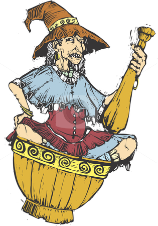 To use this stock image in your creative project, please select the size you need over to the right and click the "Add to Cart" button.
Your downloaded image will come with the Cutcaster watermark removed so don’t worry about the watermark you see on this page. Baba Yaga stock vector clipart, Baba Yaga the Russian witch riding in her mortar. by Jeffrey Thompson