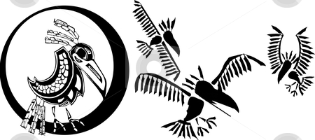 To use this stock image in your creative project, please select the size you need over to the right and click the "Add to Cart" button.
Your downloaded image will come with the Cutcaster watermark removed so don’t worry about the watermark you see on this page. Raven stock vector clipart, Mythical Raven rendered in Northwest Coast Native style. by Jeffrey Thompson