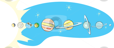 To use this stock image in your creative project, please select the size you need over to the right and click the "Add to Cart" button.
Your downloaded image will come with the Cutcaster watermark removed so don’t worry about the watermark you see on this page. Retro Solar System stock vector clipart, Stars, Planets and Sun in Retro Style by Jeffrey Thompson