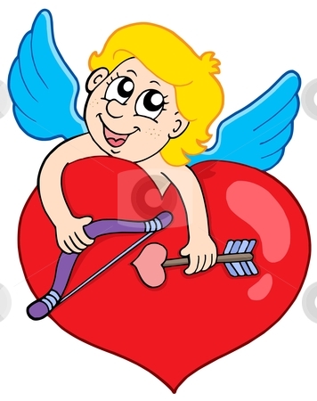 To use this stock image in your creative project, please select the size you need over to the right and click the "Add to Cart" button.
Your downloaded image will come with the Cutcaster watermark removed so don’t worry about the watermark you see on this page. Lovely cupid holding heart stock vector clipart, Lovely cupid holding heart - vector illustration. by Klara Viskova