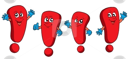 To use this stock image in your creative project, please select the size you need over to the right and click the "Add to Cart" button.
Your downloaded image will come with the Cutcaster watermark removed so don’t worry about the watermark you see on this page. Various red exclamations stock vector clipart, Various red exclamations - vector illustration. by Klara Viskova