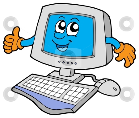 To use this stock image in your creative project, please select the size you need over to the right and click the "Add to Cart" button.
Your downloaded image will come with the Cutcaster watermark removed so don’t worry about the watermark you see on this page. Happy computer stock vector clipart, Happy computer on white background - vector illustration. by Klara Viskova