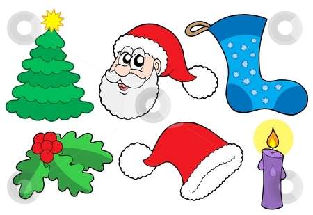 To use this stock image in your creative project, please select the size you need over to the right and click the "Add to Cart" button.
Your downloaded image will come with the Cutcaster watermark removed so don’t worry about the watermark you see on this page. Christmas collection 2 stock vector clipart, Christmas collection 2 on white background - vector illustration. by Klara Viskova