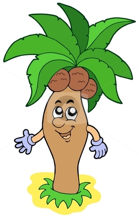 To use this stock image in your creative project, please select the size you need over to the right and click the "Add to Cart" button.
Your downloaded image will come with the Cutcaster watermark removed so don’t worry about the watermark you see on this page. Cartoon palm tree stock vector clipart, Cartoon palm tree - vector illustration. by Klara Viskova