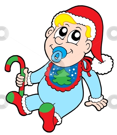 To use this stock image in your creative project, please select the size you need over to the right and click the "Add to Cart" button.
Your downloaded image will come with the Cutcaster watermark removed so don’t worry about the watermark you see on this page. Christmas baby stock vector clipart, Christmas baby with cap - vector illustration. by Klara Viskova