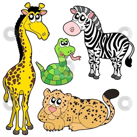 To use this stock image in your creative project, please select the size you need over to the right and click the "Add to Cart" button.
Your downloaded image will come with the Cutcaster watermark removed so don’t worry about the watermark you see on this page. Zoo animals collection 2 stock vector clipart, Zoo animals collection 2 - vector illustration. by Klara Viskova