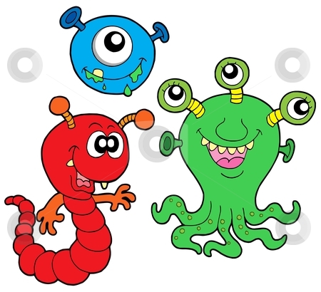 To use this stock image in your creative project, please select the size you need over to the right and click the "Add to Cart" button.
Your downloaded image will come with the Cutcaster watermark removed so don’t worry about the watermark you see on this page. Monster collection 2 stock vector clipart, Monster collection 2 on white background - vector illustration. by Klara Viskova