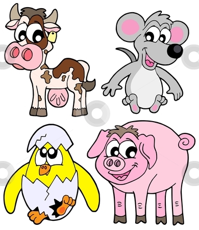 To use this stock image in your creative project, please select the size you need over to the right and click the "Add to Cart" button.
Your downloaded image will come with the Cutcaster watermark removed so don’t worry about the watermark you see on this page. Country animals collection 1b stock vector clipart, Country animals collection 1b - vector illustration. by Klara Viskova