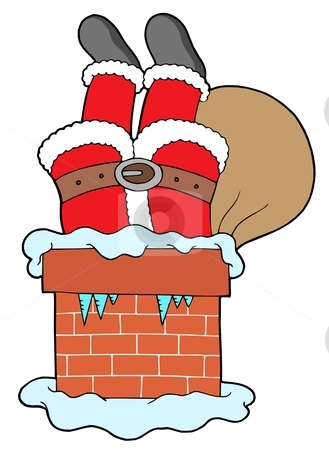 To use this stock image in your creative project, please select the size you need over to the right and click the "Add to Cart" button.
Your downloaded image will come with the Cutcaster watermark removed so don’t worry about the watermark you see on this page. Santa Clauses legs with chimney stock vector clipart, Santa Clauses legs with chimney - vector illustration. by Klara Viskova