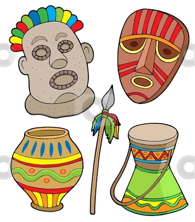 To use this stock image in your creative project, please select the size you need over to the right and click the "Add to Cart" button.
Your downloaded image will come with the Cutcaster watermark removed so don’t worry about the watermark you see on this page. African tribal collection stock vector clipart, African tribal collection - vector illustration. by Klara Viskova