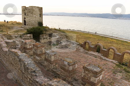 To use this stock image in your creative project, please select the size you need over to the right and click the "Add to Cart" button.
Your downloaded image will come with the Cutcaster watermark removed so don’t worry about the watermark you see on this page. Ancient tower and ruins stock photo, Ancient tower and ruins in nessebar, bulgaria by Minka Ruskova-Stefanova