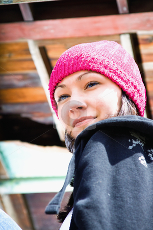 To use this stock image in your creative project, please select the size you need over to the right and click the "Add to Cart" button.
Your downloaded image will come with the Cutcaster watermark removed so don’t worry about the watermark you see on this page. Beautiful Teenager with a Hat stock photo, Close up on a Beautiful Teenager by Mehmet Dilsiz