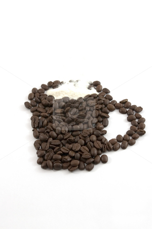 To use this stock image in your creative project, please select the size you need over to the right and click the "Add to Cart" button.
Your downloaded image will come with the Cutcaster watermark removed so don’t worry about the watermark you see on this page. Isolated Coffee Mug and Creamer out of Coffee Beans stock photo, Coffee Mug and Creamer out of Coffee Beans by Mehmet Dilsiz