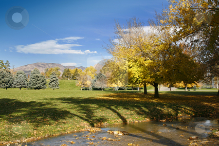 To use this stock image in your creative project, please select the size you need over to the right and click the "Add to Cart" button.
Your downloaded image will come with the Cutcaster watermark removed so don’t worry about the watermark you see on this page. Park, Trees and Clear Skies stock photo, View to the park with a stream, trees and skies by Mehmet Dilsiz