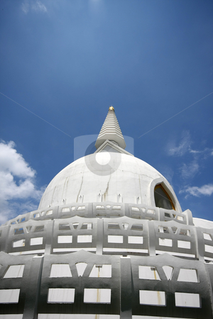 To use this stock image in your creative project, please select the size you need over to the right and click the "Add to Cart" button.
Your downloaded image will come with the Cutcaster watermark removed so don’t worry about the watermark you see on this page. Peace stupa stock photo, Peace stupa roof by Istv??n Cs??k