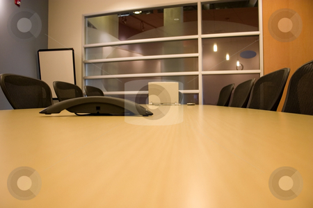 To use this stock image in your creative project, please select the size you need over to the right and click the "Add to Cart" button.
Your downloaded image will come with the Cutcaster watermark removed so don’t worry about the watermark you see on this page. Conference Room stock photo, Conference Room with the empty chairs and a Laptop with a PDA by Mehmet Dilsiz