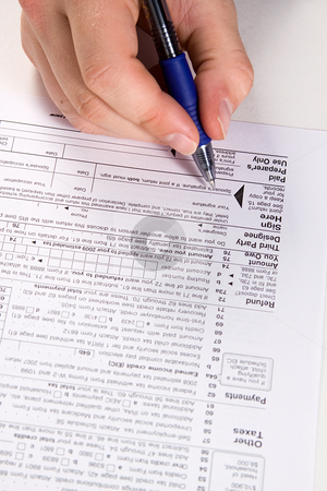 To use this stock image in your creative project, please select the size you need over to the right and click the "Add to Cart" button.
Your downloaded image will come with the Cutcaster watermark removed so don’t worry about the watermark you see on this page. Preparing Taxes stock photo, Preparing Taxes - Form 1040 for 2008 by Mehmet Dilsiz