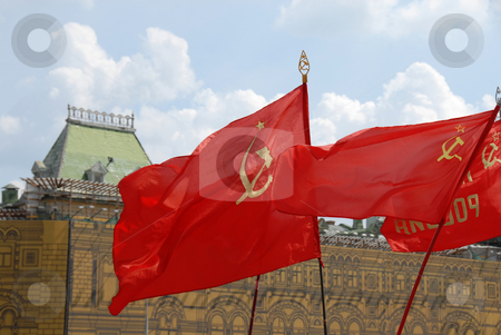 To use this stock image in your creative project, please select the size you need over to the right and click the "Add to Cart" button.
Your downloaded image will come with the Cutcaster watermark removed so don’t worry about the watermark you see on this page. Red soviet flags on Red Square in Moscow stock photo, Red soviet flags on Red Square in Moscow, Russia by Julija Sapic