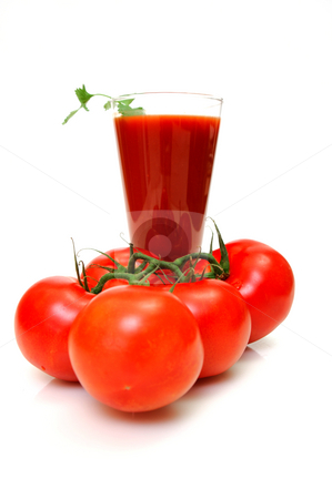 To use this stock image in your creative project, please select the size you need over to the right and click the "Add to Cart" button.
Your downloaded image will come with the Cutcaster watermark removed so don’t worry about the watermark you see on this page. Tomato Juice And Fresh Tomatoes stock photo, Tall glass of tomato juice and fresh red tomatoes on a white background by Lynn Bendickson