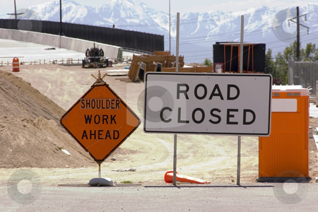 To use this stock image in your creative project, please select the size you need over to the right and click the "Add to Cart" button.
Your downloaded image will come with the Cutcaster watermark removed so don’t worry about the watermark you see on this page. Construction Site and Road Closed SIgn stock photo, Bridge Construction Site and Road Closed SIgn by Mehmet Dilsiz