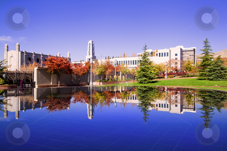 To use this stock image in your creative project, please select the size you need over to the right and click the "Add to Cart" button.
Your downloaded image will come with the Cutcaster watermark removed so don’t worry about the watermark you see on this page. Mormon Temple Square stock photo, Mormon Temple Squae in Fall - Salt Lake City, Utah by Mehmet Dilsiz