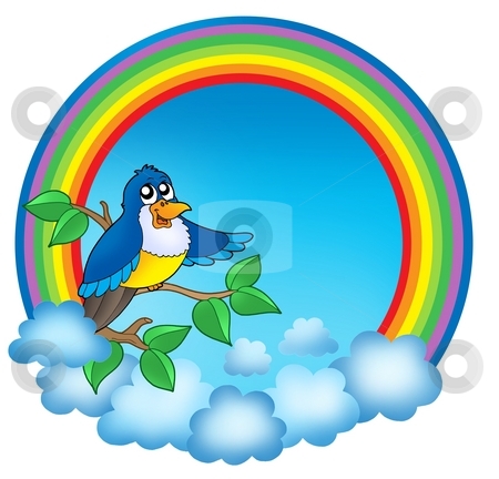 To use this stock image in your creative project, please select the size you need over to the right and click the "Add to Cart" button.
Your downloaded image will come with the Cutcaster watermark removed so don’t worry about the watermark you see on this page. Rainbow circle with cute bird stock photo, Rainbow circle with cute bird - color illustration. by Klara Viskova