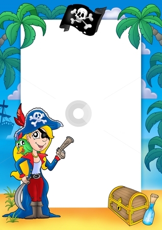 To use this stock image in your creative project, please select the size you need over to the right and click the "Add to Cart" button.
Your downloaded image will come with the Cutcaster watermark removed so don’t worry about the watermark you see on this page. Frame with pirate woman 1 stock photo, Frame with pirate woman 1 - color illustration. by Klara Viskova