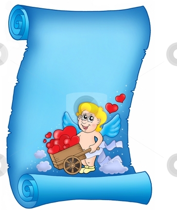 To use this stock image in your creative project, please select the size you need over to the right and click the "Add to Cart" button.
Your downloaded image will come with the Cutcaster watermark removed so don’t worry about the watermark you see on this page. Valentine letter with wheelbarrow cupid stock photo, Valentine letter with wheelbarrow cupid - color illustration. by Klara Viskova