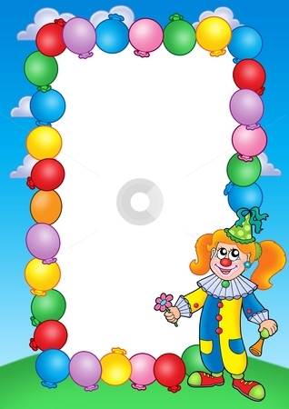 To use this stock image in your creative project, please select the size you need over to the right and click the "Add to Cart" button.
Your downloaded image will come with the Cutcaster watermark removed so don’t worry about the watermark you see on this page. Party invitation frame with clown 1 stock photo, Party invitation frame with clown 1 - color illustration. by Klara Viskova