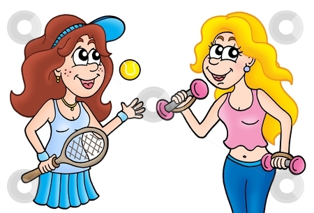 To use this stock image in your creative project, please select the size you need over to the right and click the "Add to Cart" button.
Your downloaded image will come with the Cutcaster watermark removed so don’t worry about the watermark you see on this page. Pair of sport ladies stock photo, Pair of sport ladies - color illustration. by Klara Viskova