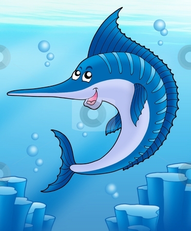 To use this stock image in your creative project, please select the size you need over to the right and click the "Add to Cart" button.
Your downloaded image will come with the Cutcaster watermark removed so don’t worry about the watermark you see on this page. Sailfish swimming in sea stock photo, Sailfish swimming in sea - color illustration. by Klara Viskova
