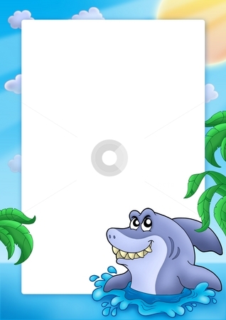 To use this stock image in your creative project, please select the size you need over to the right and click the "Add to Cart" button.
Your downloaded image will come with the Cutcaster watermark removed so don’t worry about the watermark you see on this page. Frame with shark stock photo, Frame with shark - color illustration. by Klara Viskova