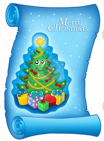 To use this stock image in your creative project, please select the size you need over to the right and click the "Add to Cart" button.
Your downloaded image will come with the Cutcaster watermark removed so don’t worry about the watermark you see on this page. Blue parchment with Christmas tree stock photo, Blue parchment with Christmas tree - color illustration. by Klara Viskova