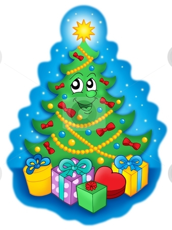 To use this stock image in your creative project, please select the size you need over to the right and click the "Add to Cart" button.
Your downloaded image will come with the Cutcaster watermark removed so don’t worry about the watermark you see on this page. Smiling Christmas tree with gifts on blue sky stock photo, Smiling Christmas tree with gifts on blue sky - color illustration. by Klara Viskova
