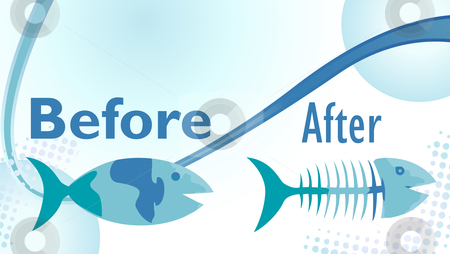 To use this stock image in your creative project, please select the size you need over to the right and click the "Add to Cart" button.
Your downloaded image will come with the Cutcaster watermark removed so don’t worry about the watermark you see on this page. Diet Fish stock vector clipart, On a diet sign with funny before and after fish illustration by Augusto Cabral Graphiste Rennes