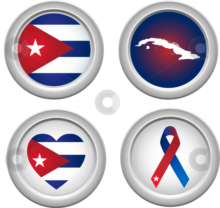 To use this stock image in your creative project, please select the size you need over to the right and click the "Add to Cart" button.
Your downloaded image will come with the Cutcaster watermark removed so don’t worry about the watermark you see on this page. Cuba Buttons stock vector clipart, Cuba Buttons with map, flag, heart and ribbon by Augusto Cabral Graphiste Rennes