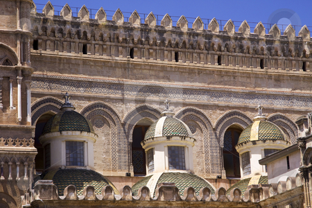 To use this stock image in your creative project, please select the size you need over to the right and click the "Add to Cart" button.
Your downloaded image will come with the Cutcaster watermark removed so don’t worry about the watermark you see on this page. Cathedral of Palermo close-up on the small towers stock photo, Cathedral of Palermo in Italy build in various styles from Gothic to barogue by Daniel Kafer