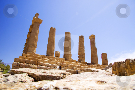 To use this stock image in your creative project, please select the size you need over to the right and click the "Add to Cart" button.
Your downloaded image will come with the Cutcaster watermark removed so don’t worry about the watermark you see on this page. Greek ruins stock photo, Valley of the temples are Greek style ruins at Agrigento in Sicily Italy by Daniel Kafer