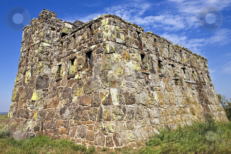 To use this stock image in your creative project, please select the size you need over to the right and click the "Add to Cart" button.
Your downloaded image will come with the Cutcaster watermark removed so don’t worry about the watermark you see on this page. Coronado Castle stock photo, Side view of Coronado Castle, built of stone on a Hilltop near Lindsborg, Kansas, in 1936 as a WPA project by Bart Everett
