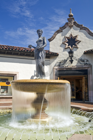 To use this stock image in your creative project, please select the size you need over to the right and click the "Add to Cart" button.
Your downloaded image will come with the Cutcaster watermark removed so don’t worry about the watermark you see on this page. Kansas City Fountain stock photo, Fountain in the Plaza district of Kansas City by Bart Everett