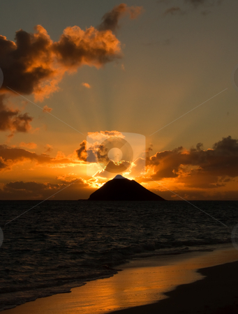 To use this stock image in your creative project, please select the size you need over to the right and click the "Add to Cart" button.
Your downloaded image will come with the Cutcaster watermark removed so don’t worry about the watermark you see on this page. Tropical sunrise stock photo, Tropical sunrise at Lanikai Beach, Oahu, Hawaii. by Peter Van veldhoven