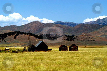 To use this stock image in your creative project, please select the size you need over to the right and click the "Add to Cart" button.
Your downloaded image will come with the Cutcaster watermark removed so don’t worry about the watermark you see on this page. Abandoned Ranch in Camas County stock photo, Idaho, Camas County, Farm by David Ryan