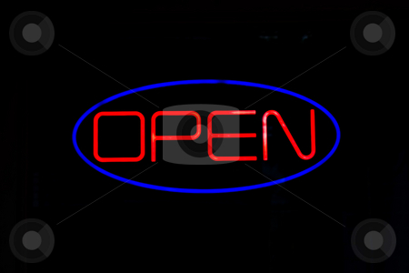 To use this stock image in your creative project, please select the size you need over to the right and click the "Add to Cart" button.
Your downloaded image will come with the Cutcaster watermark removed so don’t worry about the watermark you see on this page. Neon OPEN Sign stock photo, A neon OPEN sign isolated over black. by Todd Arena