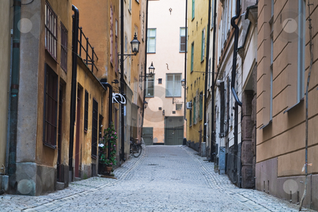 To use this stock image in your creative project, please select the size you need over to the right and click the "Add to Cart" button.
Your downloaded image will come with the Cutcaster watermark removed so don’t worry about the watermark you see on this page. Old town stock photo, Streets in old town by Fredrik Elfdahl