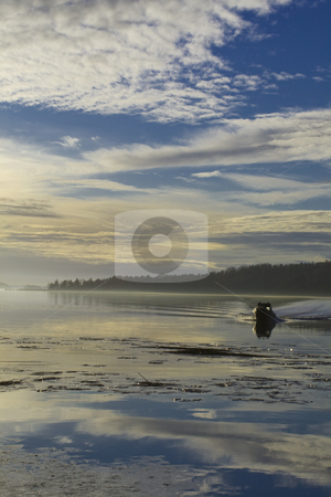 To use this stock image in your creative project, please select the size you need over to the right and click the "Add to Cart" button.
Your downloaded image will come with the Cutcaster watermark removed so don’t worry about the watermark you see on this page. Water and Boat stock photo, Open water and a boat approaching by Fredrik Elfdahl